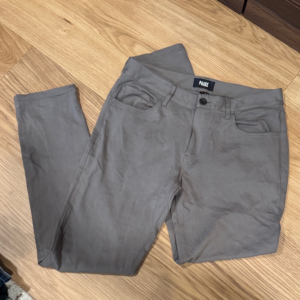 PAIGE Gray Chinos